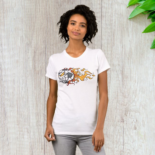 Camiseta de las mujeres de la pelota de fútbol (Subido por el creador)