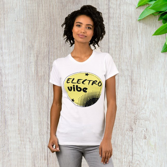 Camiseta De Las Mujeres De La Vibe De Electro (Subido por el creador)