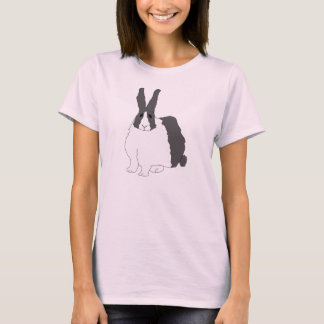Camiseta de las mujeres del conejo de Ducth