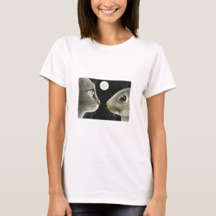camiseta de las mujeres del gato 413
