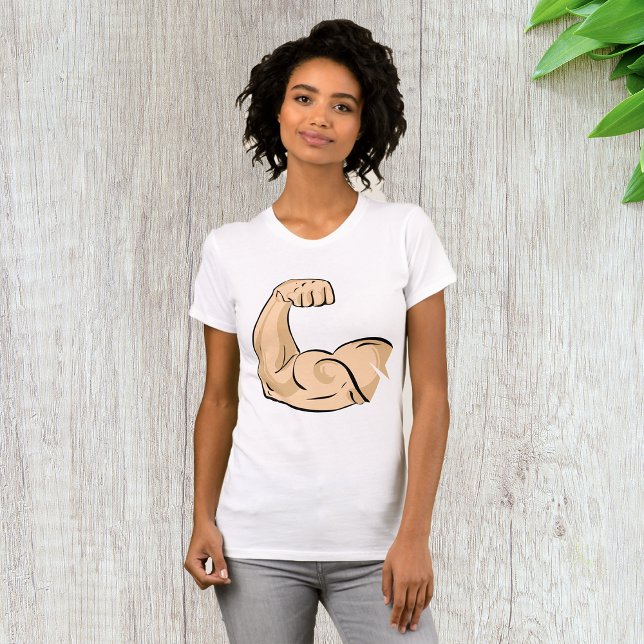 Camiseta De Las Mujeres Del Músculo Del Brazo (Subido por el creador)