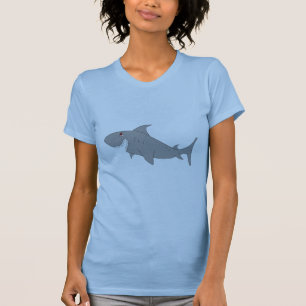 Camiseta de las mujeres del tiburón