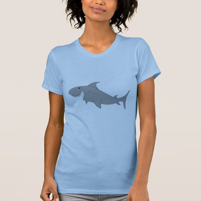 Camiseta de las mujeres del tiburón (Anverso)