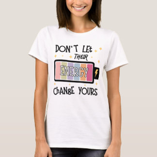 Camiseta de las mujeres energéticas inspiradas en