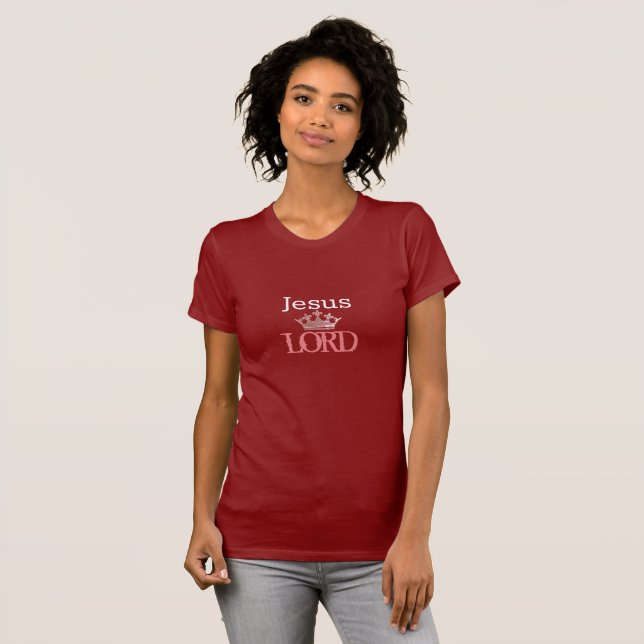 Camiseta de las mujeres - Jesús Rey del Señor (Anverso completo)
