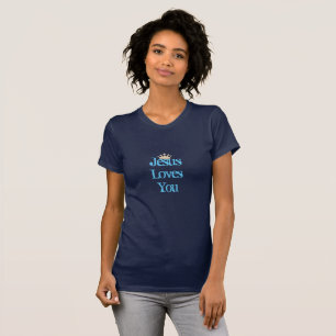 Camiseta de las mujeres: Jesús te ama