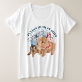 CAMISETA DE LAS MUJERES - MÁS TAMAÑO CON LOGO