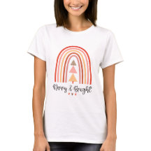 Camiseta de las mujeres merry y Navidades brillant