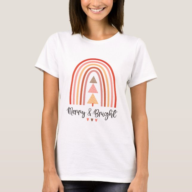 Camiseta de las mujeres merry y Navidades brillant (Anverso)