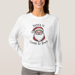 Camiseta de las navidades Santa Femeninas