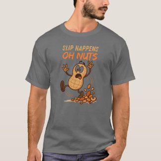Camiseta de las nueces deslizantes
