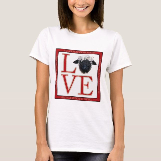 Camiseta de las ovejas de Valais Blacknose del (Anverso)