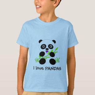 Camiseta de las PANDAS del amor del oso de panda I