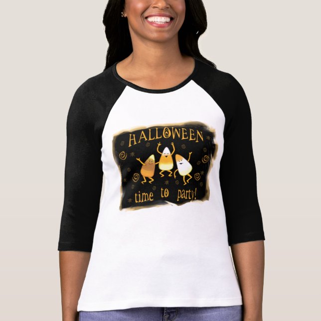 Camiseta de las pastillas de caramelo de Halloween (Anverso)