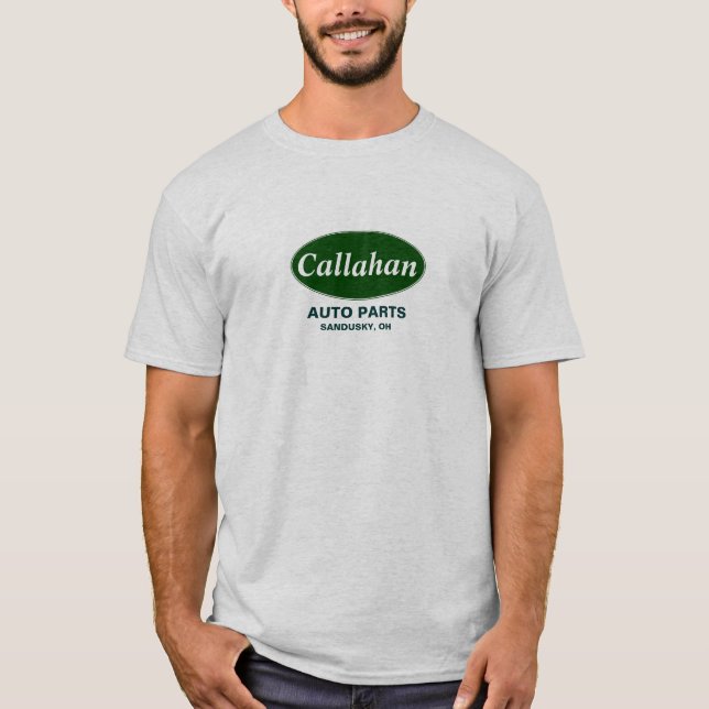 Camiseta de las piezas de automóvil de Callahan (Anverso)