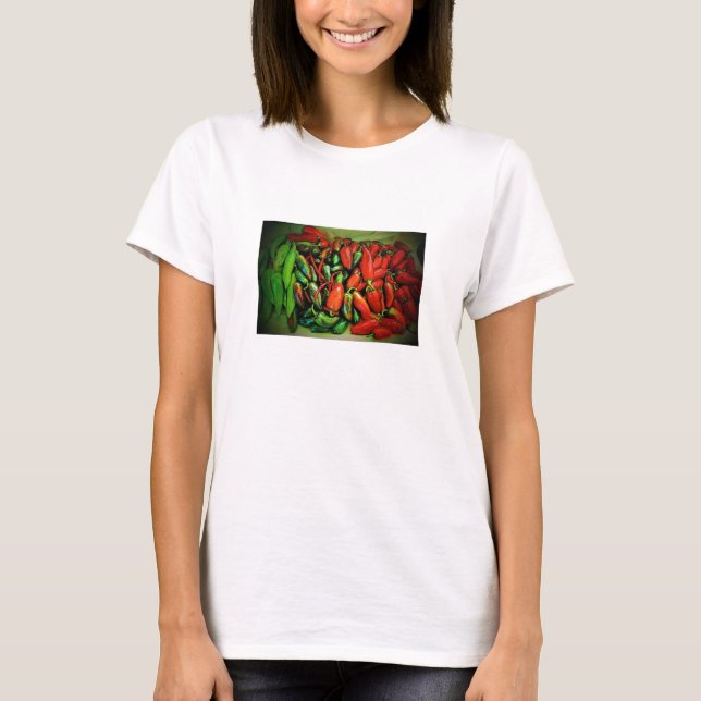 Camiseta de las pimientas de chile (Anverso)