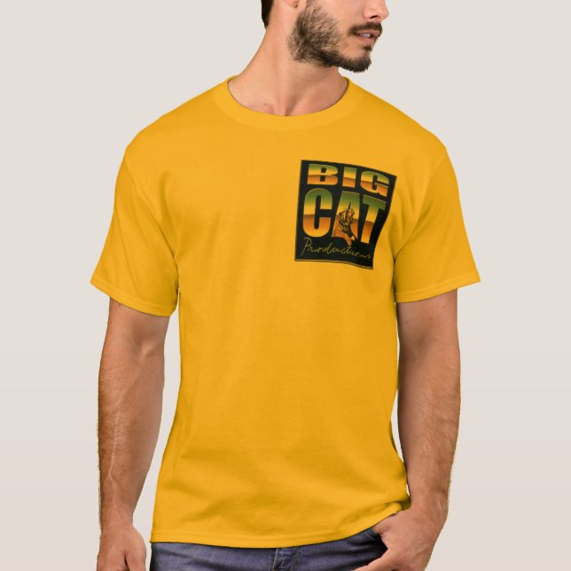 Camiseta de las producciones del gato grande (Anverso)