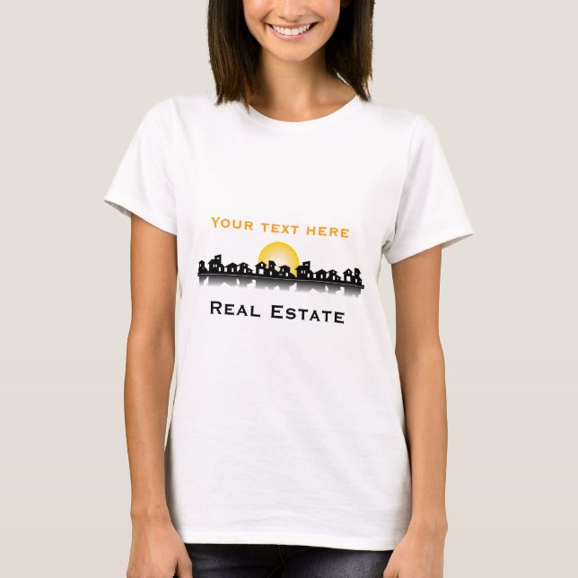 Camiseta de las propiedades inmobiliarias
