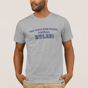 Camiseta de las reglas del fútbol de la High