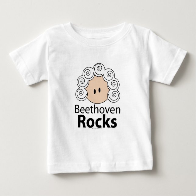 Camiseta de las rocas de Beethoven (Anverso)
