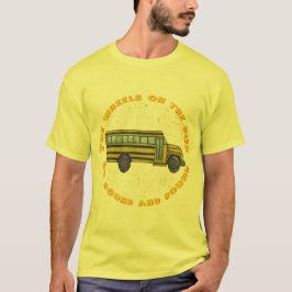 Camiseta de las ruedas del autobús escolar