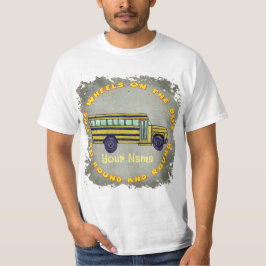 Camiseta de las ruedas del autobús escolar