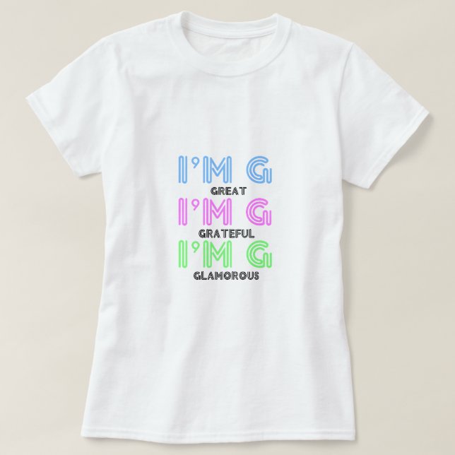Camiseta de las señoras 3G (Diseño del anverso)