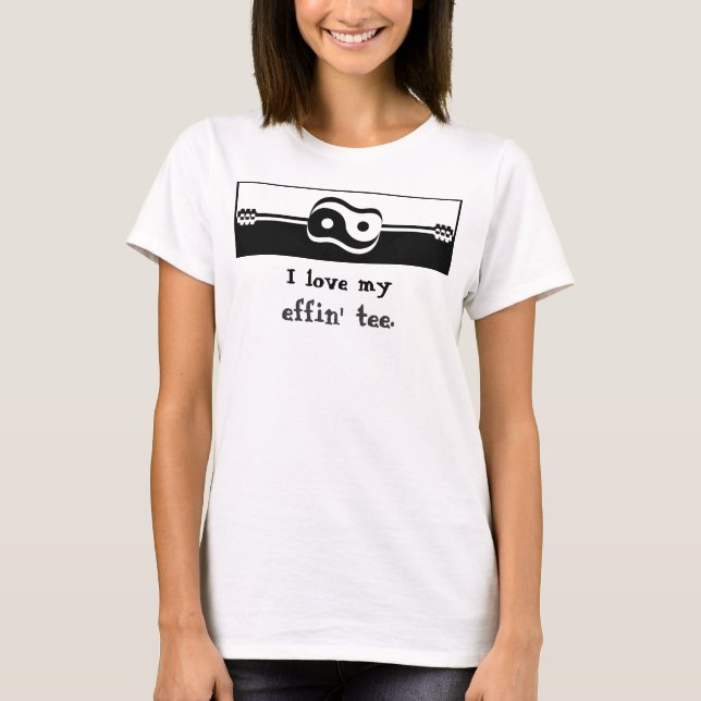 Camiseta de las señoras - amor de I mi te del (Anverso)