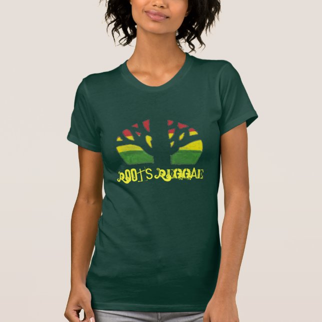 Camiseta de las señoras Brown del reggae de las (Anverso)