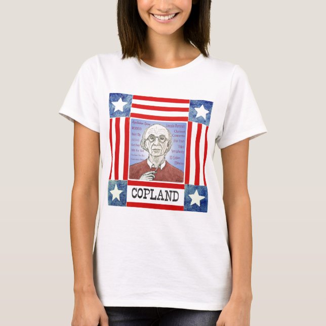 Camiseta de las señoras de Aaron Copland (Anverso)