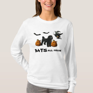 Camiseta de las señoras de Halloween del caniche