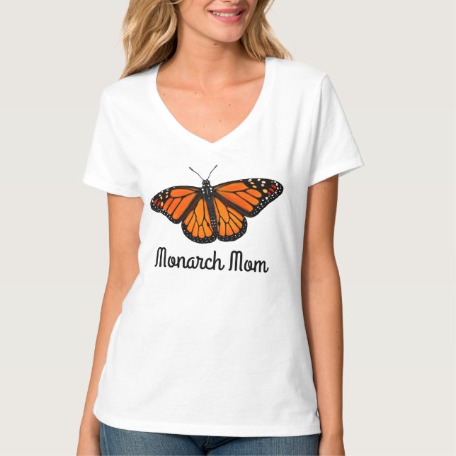 Camiseta de las señoras de la mamá de la mariposa (Anverso)