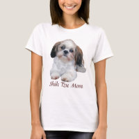 Camiseta de las señoras de la mamá de Shih Tzu