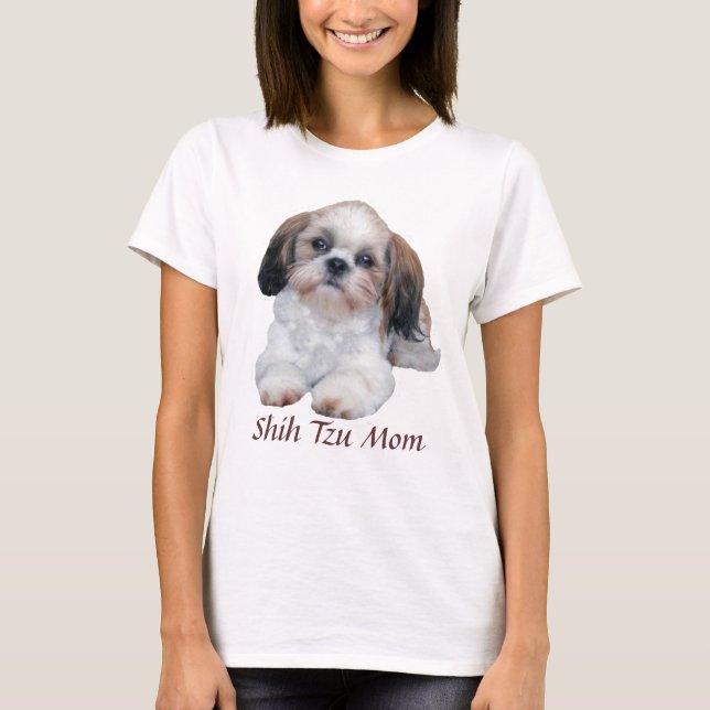 Camiseta de las señoras de la mamá de Shih Tzu (Anverso)
