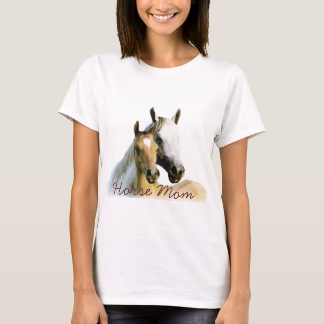 Camiseta de las señoras de la mamá del caballo (Anverso)