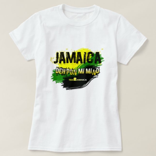 Camiseta de las señoras de la mente de Jamaica Deh (Diseño del anverso)