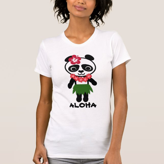 Camiseta de las señoras de la panda de Hula (Anverso)