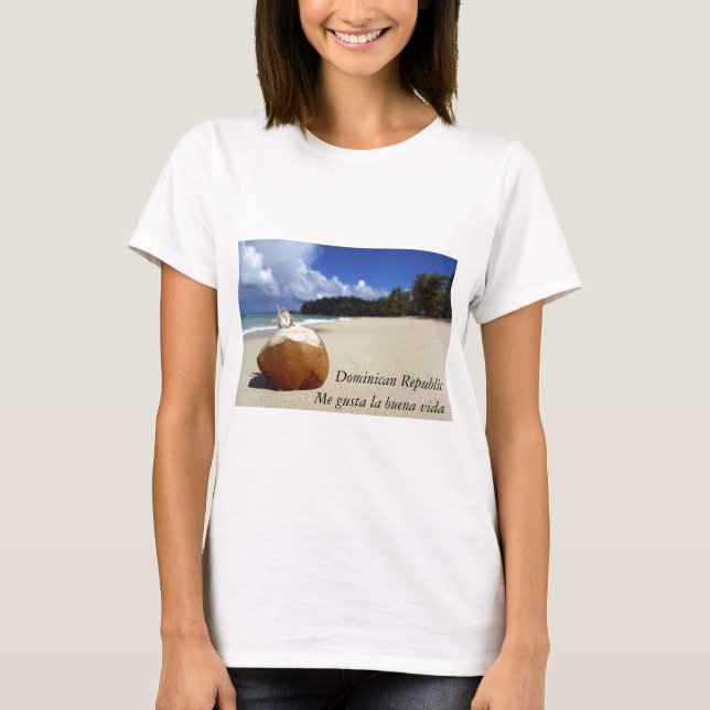 Camiseta de las señoras de la playa de la (Anverso)