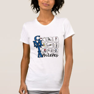 Camiseta de las señoras de los atletas de CMTA