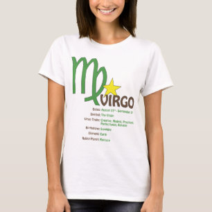 Camiseta de las señoras de los rasgos del virgo