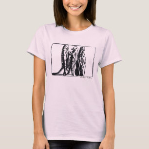 Camiseta de las señoras de Meerkat - carbón de