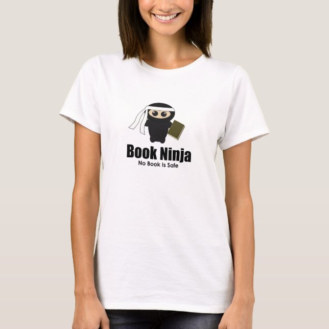 Camiseta de las señoras de Ninja del libro (Anverso)