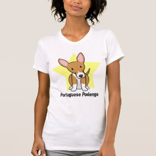 Camiseta de las señoras de Podengo del portugués