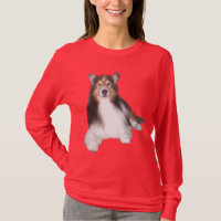 Camiseta de las señoras de Sheltie