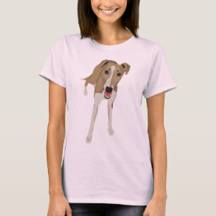 Camiseta de las señoras de Whippet del cervatillo