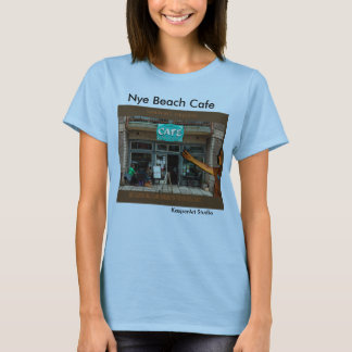 Camiseta de las señoras del café de la playa de