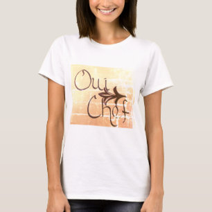 Camiseta de las señoras del cocinero de Oui