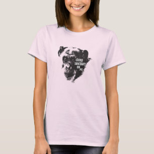 Camiseta de las señoras del cuello barco con el