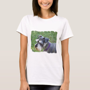 Camiseta de las señoras del Schnauzer