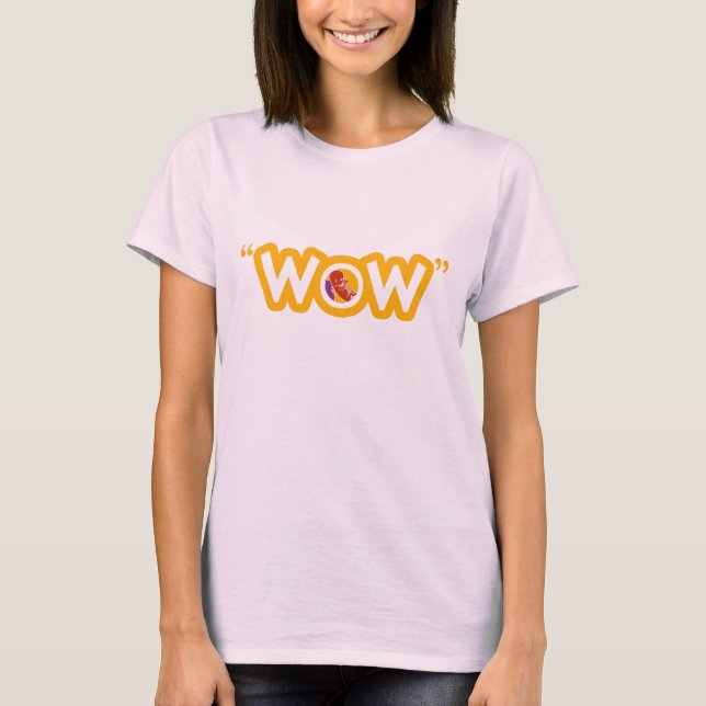 Camiseta de las señoras del "wow" (Anverso)